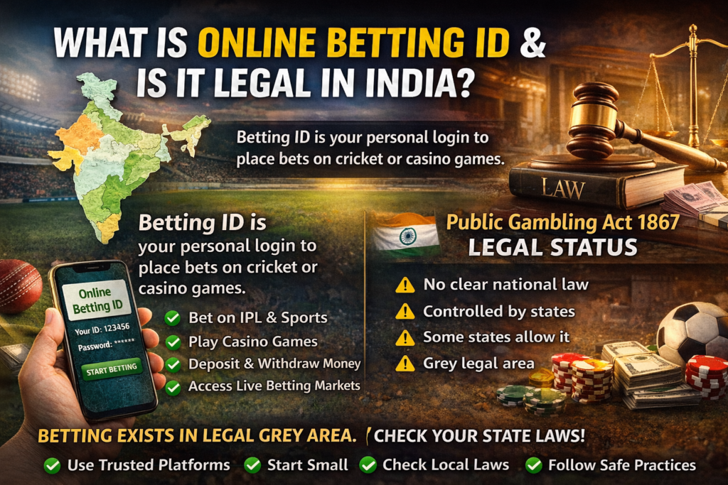 online betting id legal in india